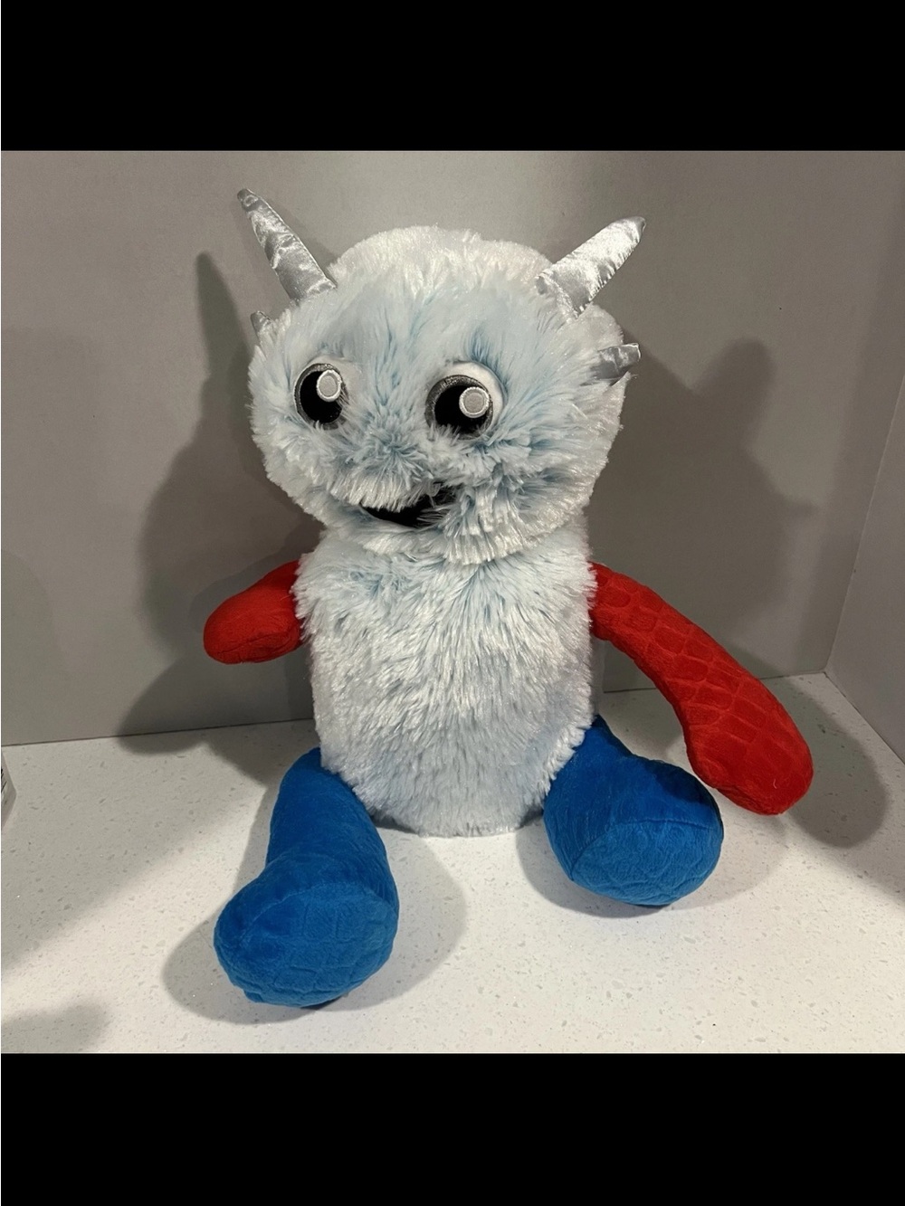 Build A Bear Blue Arctic Chill Monster Mixters Removeable Arms Legs blue & red